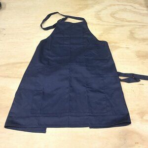 Lands’ End American Airlines Bib Apron Aviation Blue Long Adjustable Neck NWT OS